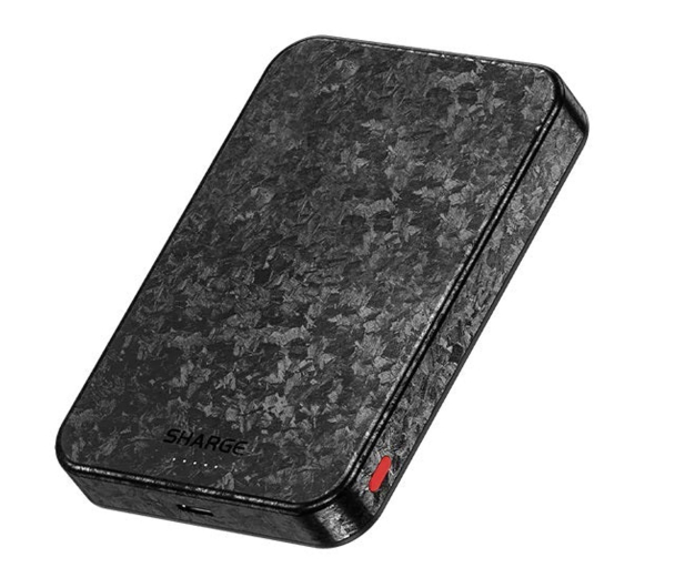 Sharge PowerBank CarbonMag 20W Qi2 QC 3.0 PD 3.0 10K mAh Czarny - 1455949 - zdjęcie